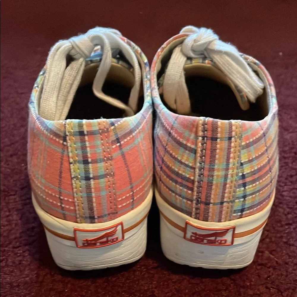 Dansko Multicolor Plaid Sneakers - Picture 2 of 6